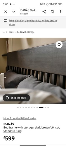 Bed frame ikea - frame, solid