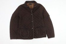 Uniqlo Women's Brown Quilted Jacket L