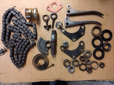 ASSORTED JOB LOT OF MAINLY BSA BANTAM PARTS INC CHAIN