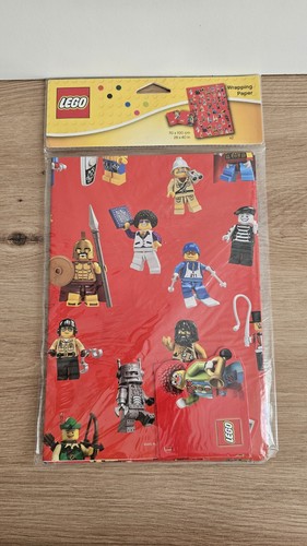 Lego minifigure wrapping paper - minifigure,