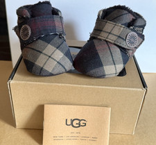 UGG Bixbee Plaid 2/3 Babies 6 - 12 months Booties Boxed Baby