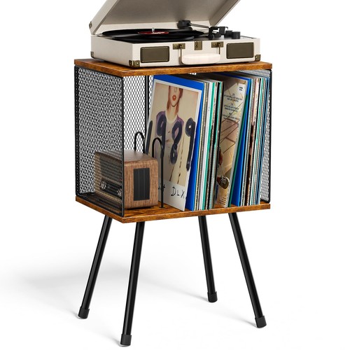 Record player stand with - record,