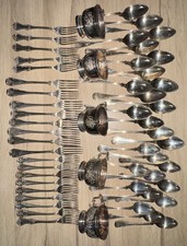 Large 50+ Pc Vintage Silver