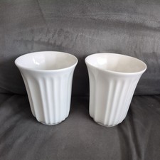 2 x matching Hotel Chocolat Velvetiser mugs Andrew Wicks White Ceramic Mugs Cups