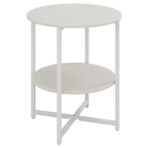 Round side hall table lamp - side,