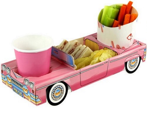 Party meal food trays - meal,