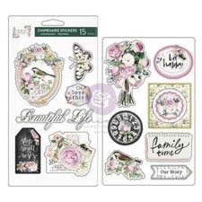 PRIMA MARKETING - Serene Petals - STICKERS - GARDEN WHISPERS (15 PIECES)
