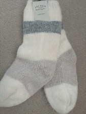 🌟Fat Face Women’s Warm Cosy Bed Socks, Cream/Grey, 4-7🌟