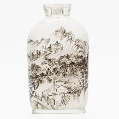 Chinese snuff bottle landscape - snuff,