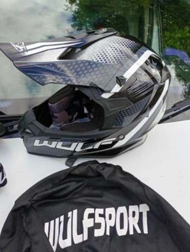 Wulf sport helmet black - wulf, mx