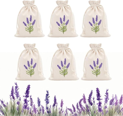 6pcs lavender sachets - lavender,