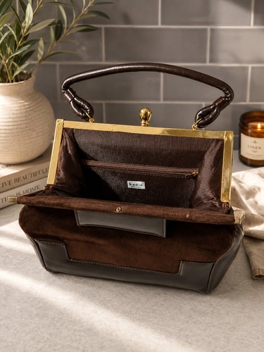 Vintage kadin brown suede - brown, &