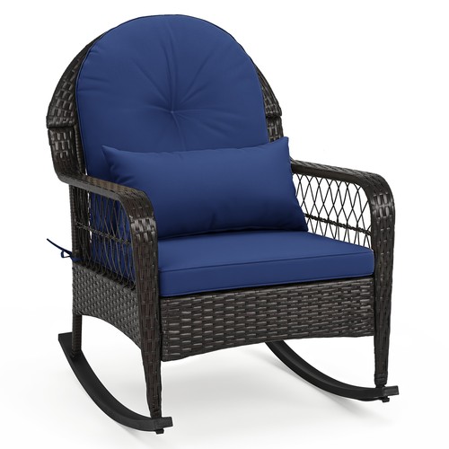 Outdoor wicker rocking chair - wicker,