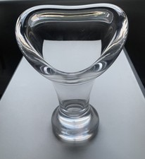 Heavy Crystal Vase 24cm 2.19kg – Dartington / Scandinavian Style – Excellent