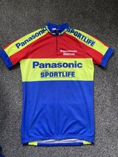 Vintage 90s Panasonic Short Sleeve Cycling Jersey