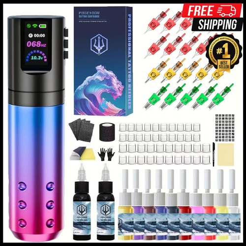 Wireless tattoo gun pen kit - wireless,