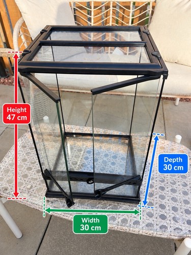 Glass reptile vivarium - glass,