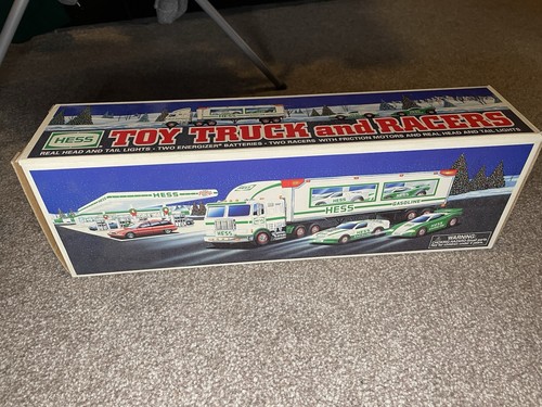 Hess toy truck and racers - hess,