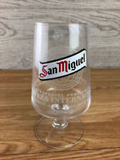 San Miguel Footed Pint Glass