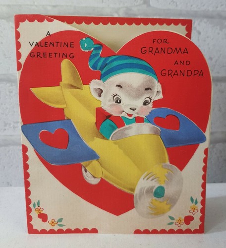 Vintage valentine teddy - vintage,