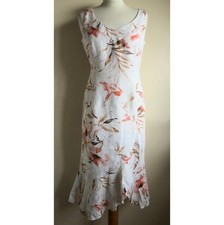 Minuet Floral Linen Tea dress
