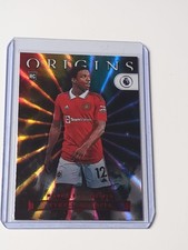 Panini Chronicles 2022 Tyrell Malacia Man Utd Rookie RC Origins Red Laser