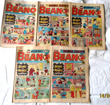 THE BEANO COMICS x 5 DENNIS