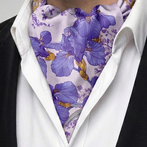 Genuine silk ascot cravat - cravat, |