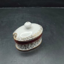 Royal Grafton Bone China Majestic Red Mustard Pot.