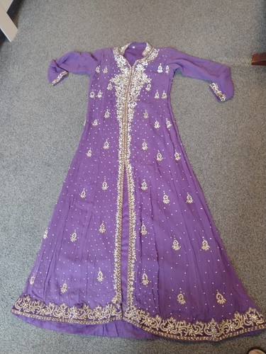 Purple asian gown - purple,