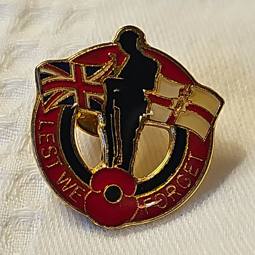 Poppy remembrance enamel pin - poppy¹,