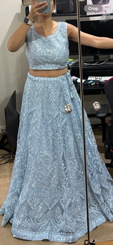 Sky blue lehenga choli - lehenga,
