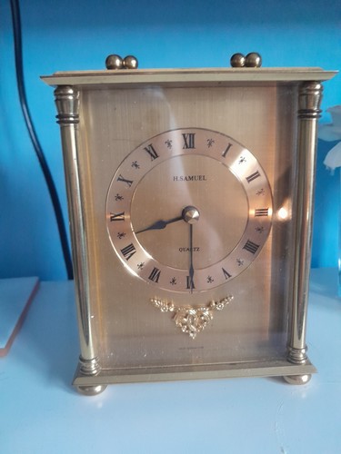 Samuel brass clock - h,
