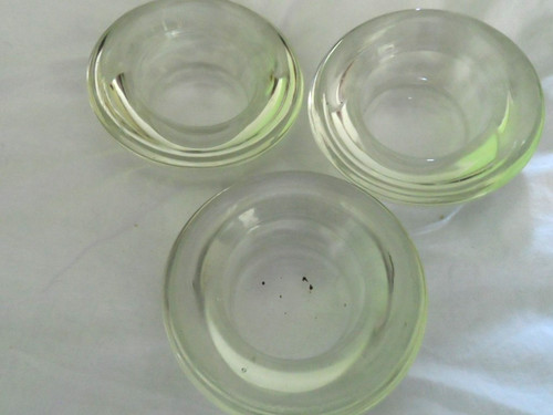 Three clear retro glass - , tea