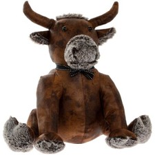 Door Stop Faux Leather Bull