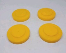 25 Plastic Yellow Toy Wheels