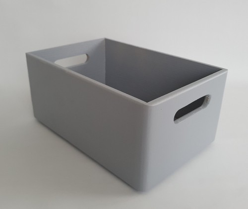 Wooden grey storage boxes - wooden,