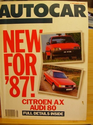 Autocar motor mag - sept, 1986
