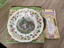 Bramley Hedge the plan  Royal Doulton plate.   The plan in box                  