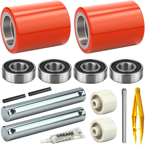 Pallet jack wheel set with - jack,