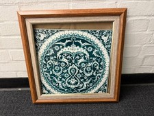 Hand-Painted Ceramic Tile Panel  Vintage Iznik Turkish Tile