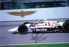Nigel Mansell 1993 Indy Indianapolis 500 autograph signed photo In person F1