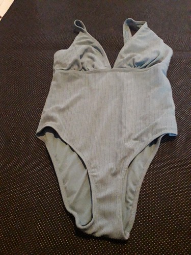 Primark green ribbed one piece - green, one-piece