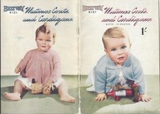 Little vintage book of 12 baby/reborn knitting patterns in 3 ply from Bestway