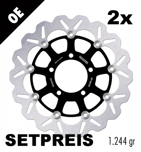 Brake disc set galfer - disc,