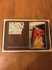 Vintage Golding's Magnetic Window Cleaner with Original Box & Instructions .