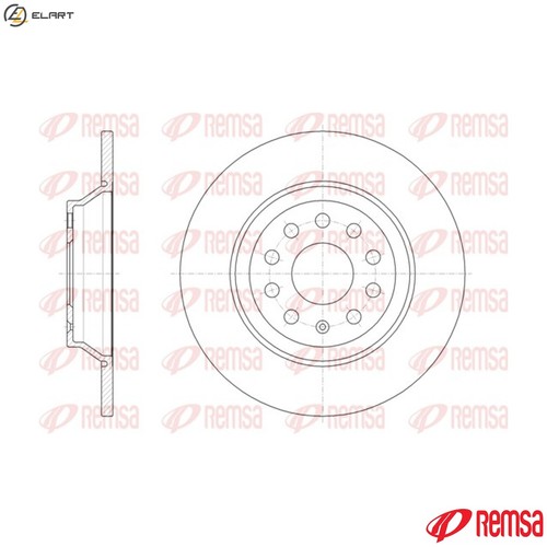 Brake disc 61587 - brake, 61587.00