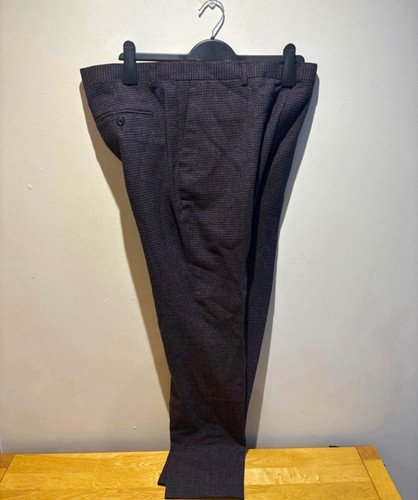 Reiss men grey check chino - check,