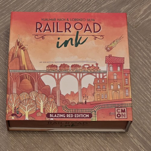 Railroad ink blazing - blazing, red