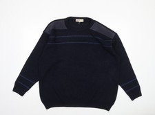 EWM Men's Blue Suede Shoulder